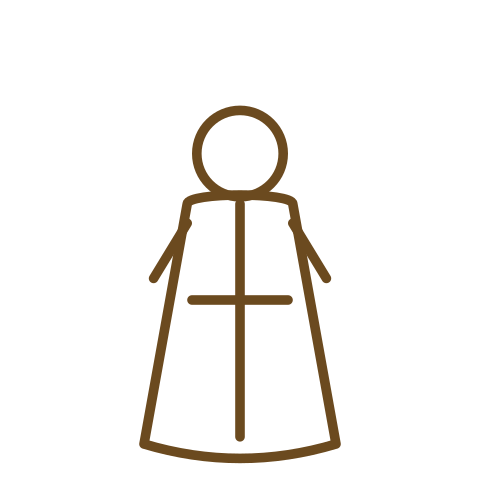 Meshach — Generic line-art icon for figures -- symbolic, no claim of likeness