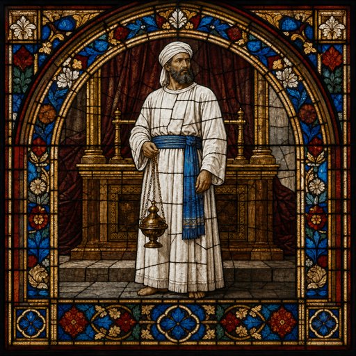 Ira — Generic stained-glass icon for priests -- symbolic, no claim of likeness