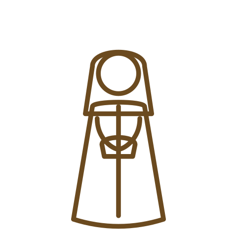 Naomi — Original line-art illustration, symbolic rather than a portrait — no claim of historical likeness