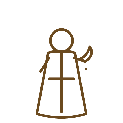Samuel — Original line-art illustration, symbolic rather than a portrait — no claim of historical likeness