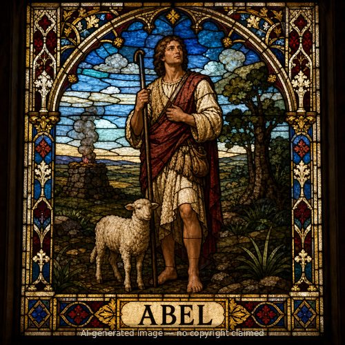 Abel — stained-glass style portrait