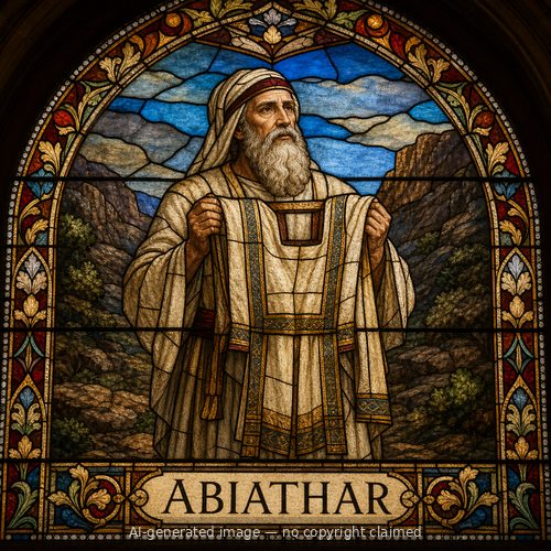 Abiathar — stained-glass style portrait