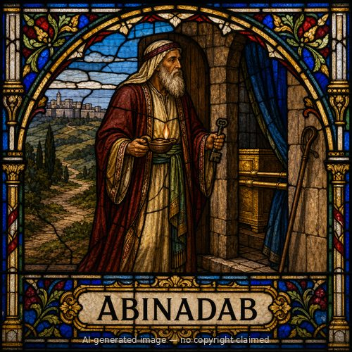 Abinadab — stained-glass style portrait