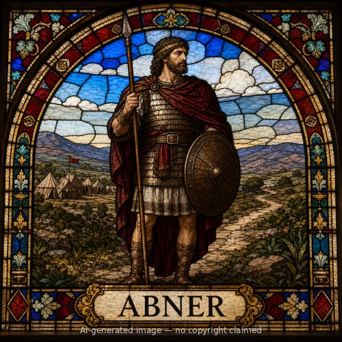 Abner — stained-glass style portrait