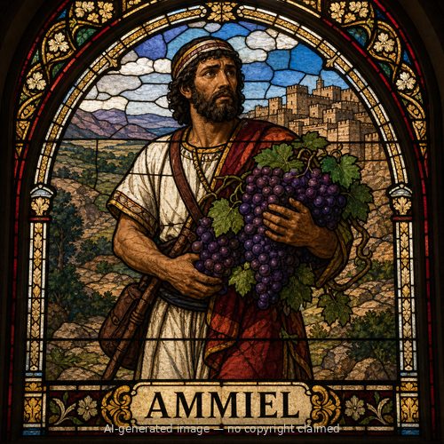 Ammiel — stained-glass style portrait