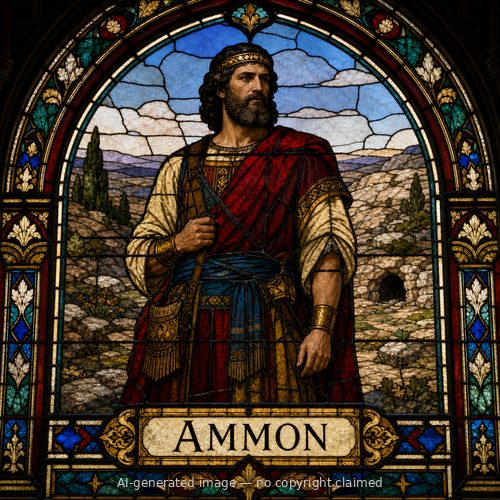 Ammon — stained-glass style portrait