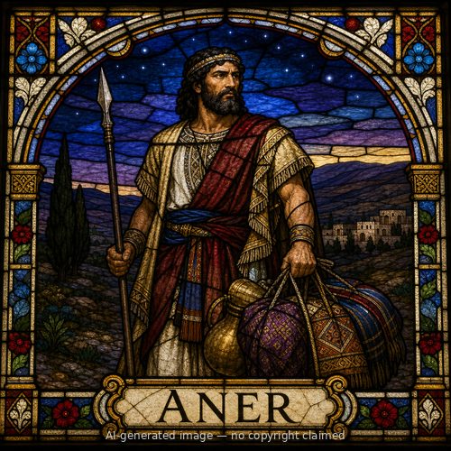 Aner — stained-glass style portrait