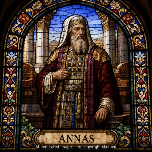 Annas — stained-glass style portrait