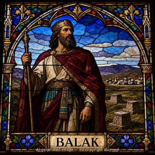 Balak — stained-glass style portrait