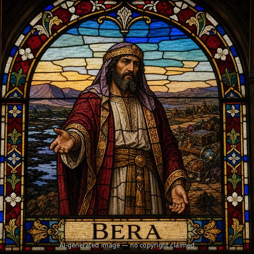 Bera — stained-glass style portrait