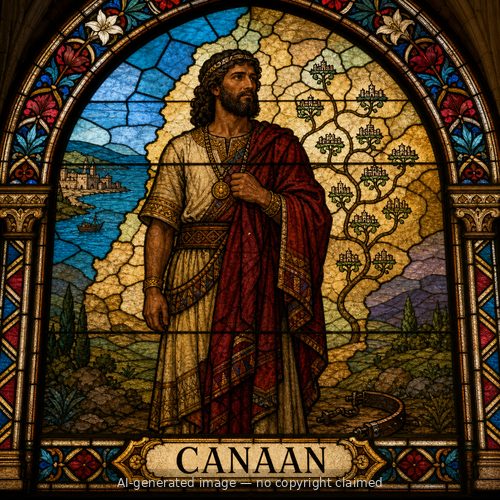 Canaan — stained-glass style portrait