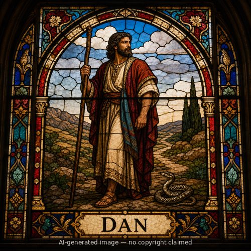 Dan — stained-glass style portrait