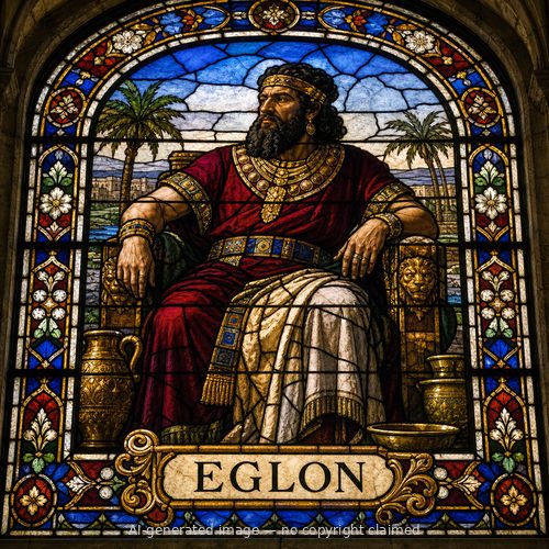 Eglon — stained-glass style portrait