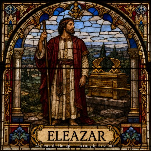 Eleazar — stained-glass style portrait