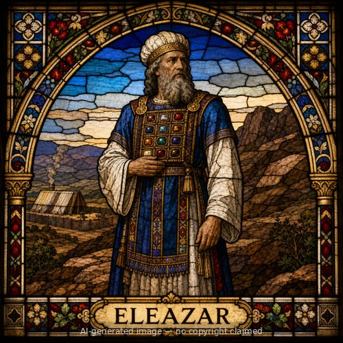 Eleazar — stained-glass style portrait