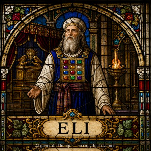 Eli — stained-glass style portrait