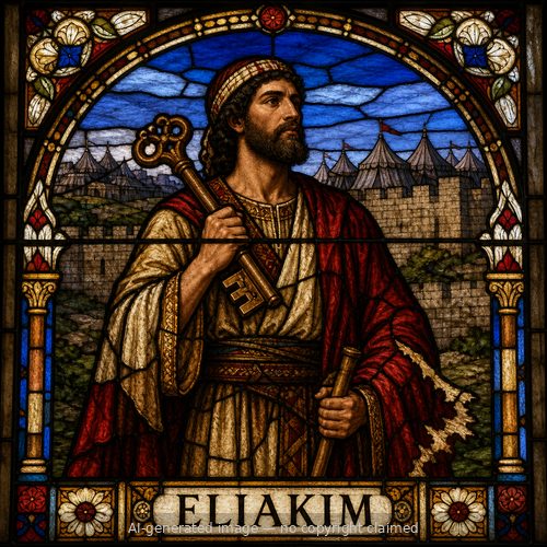 Eliakim — stained-glass style portrait
