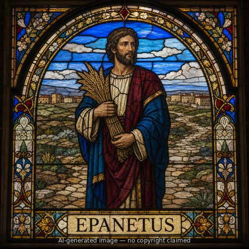 Epanetus — stained-glass style portrait