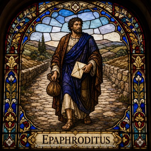 Epaphroditus — stained-glass style portrait