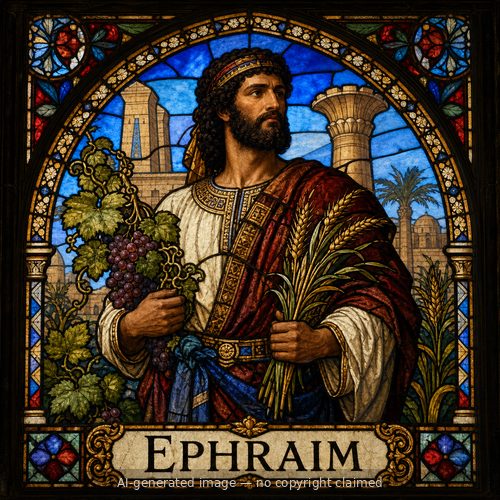 Ephraim — stained-glass style portrait