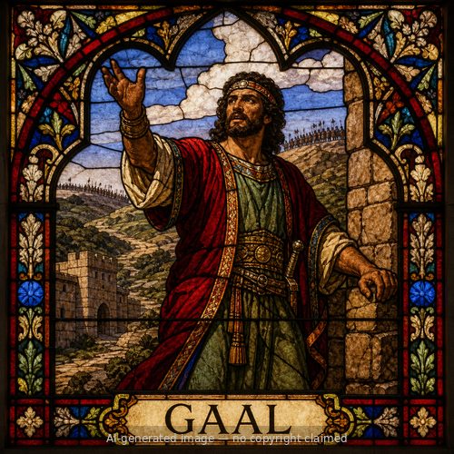 Gaal — stained-glass style portrait