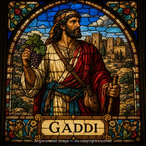 Gaddi — stained-glass style portrait