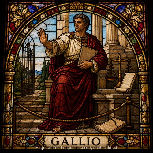 Gallio — stained-glass style portrait