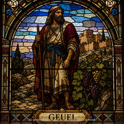 Geuel — stained-glass style portrait