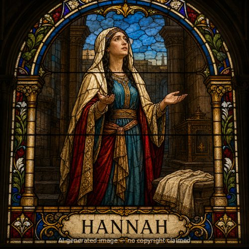 Hannah — stained-glass style portrait