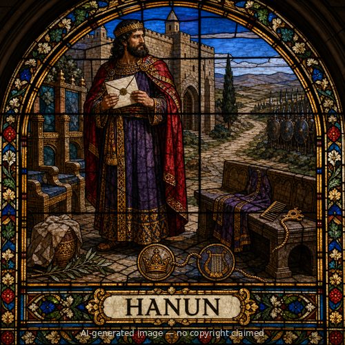 Hanun — stained-glass style portrait