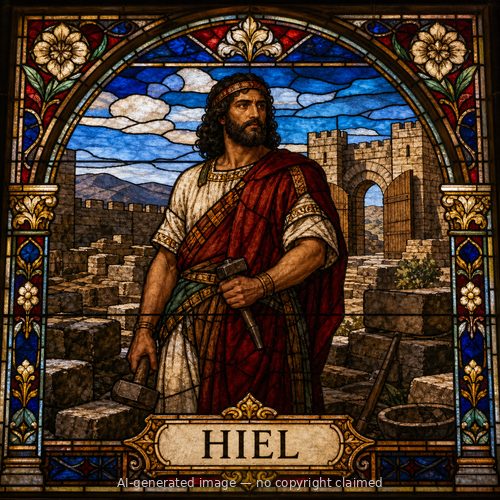 Hiel — stained-glass style portrait