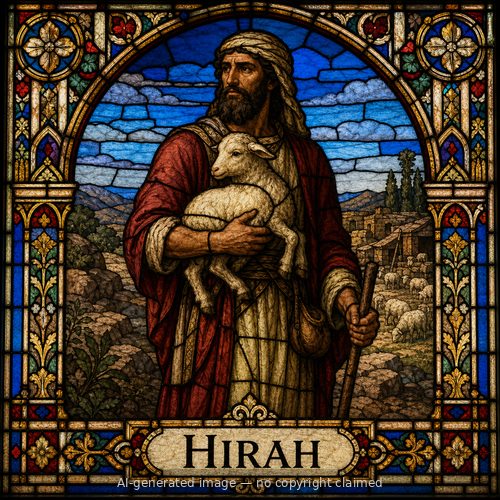 Hirah — stained-glass style portrait