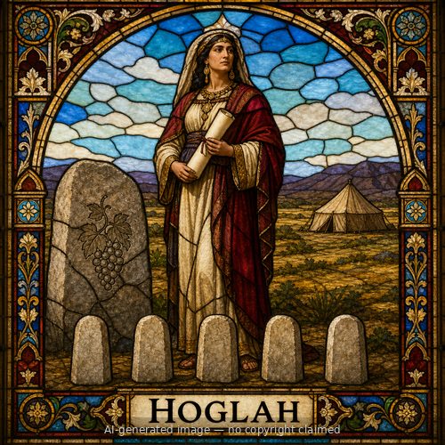 Hoglah — stained-glass style portrait