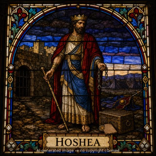 Hoshea — stained-glass style portrait