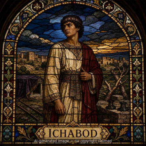 Ichabod — stained-glass style portrait
