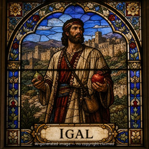 Igal — stained-glass style portrait