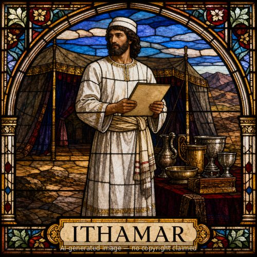 Ithamar — stained-glass style portrait