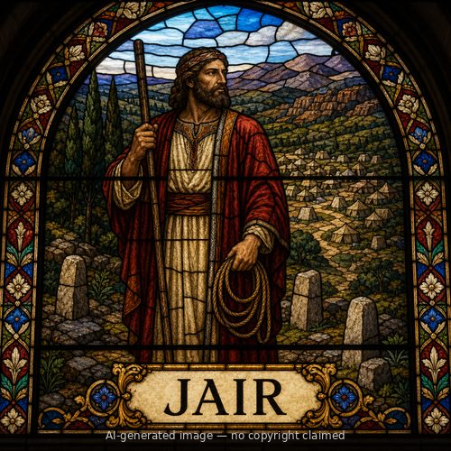 Jair — stained-glass style portrait