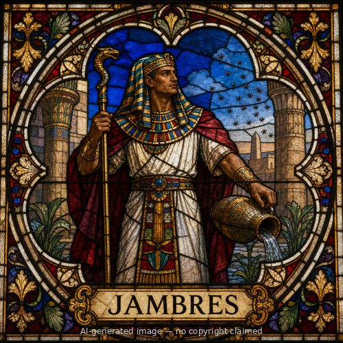Jambres — stained-glass style portrait