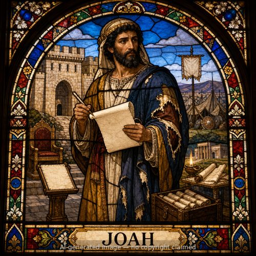 Joah — stained-glass style portrait