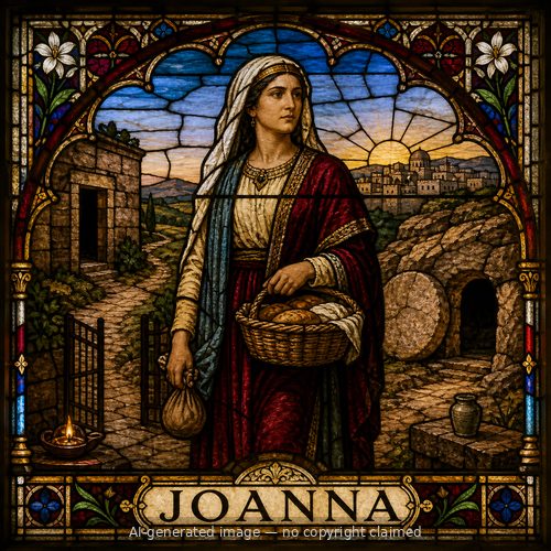 Joanna — stained-glass style portrait
