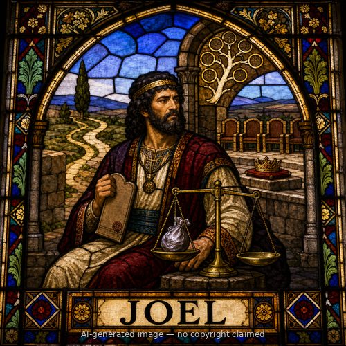 Joel — stained-glass style portrait