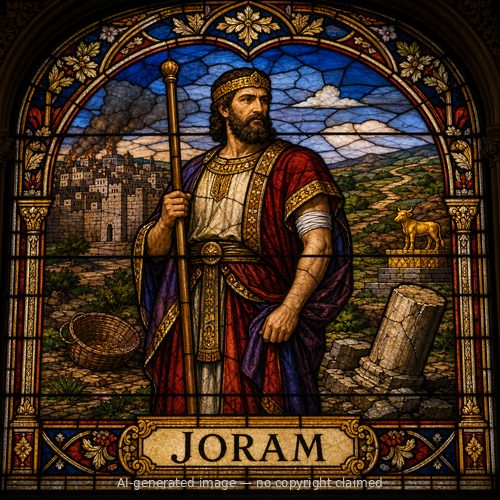 Joram — stained-glass style portrait
