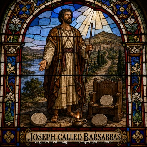 Joseph called Barsabbas — stained-glass style portrait