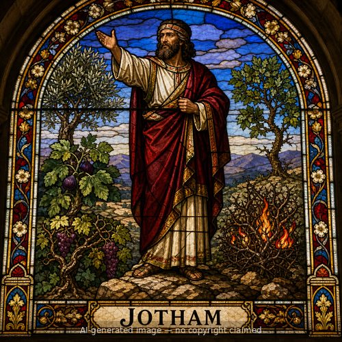 Jotham — stained-glass style portrait