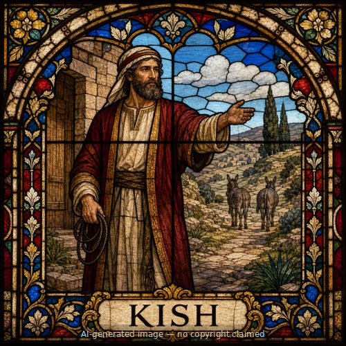 Kish — stained-glass style portrait