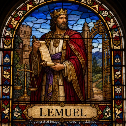 Lemuel — stained-glass style portrait