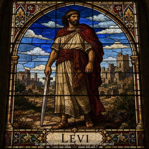 Levi — stained-glass style portrait