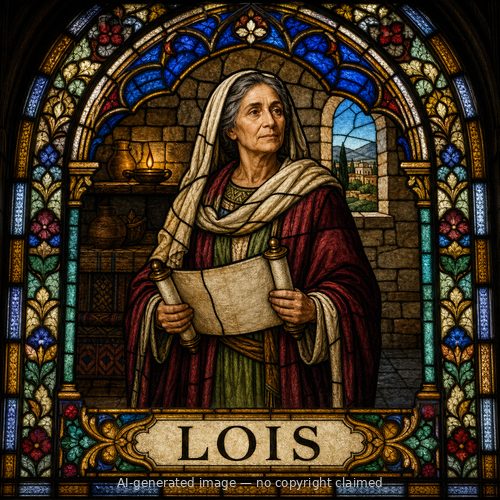 Lois — stained-glass style portrait