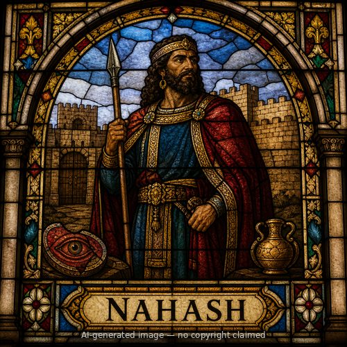 Nahash — stained-glass style portrait